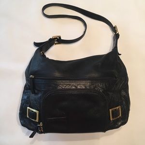 Stone Mountain Black Leather Purse